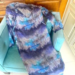 Silk Kaftan Emily Factor Pastel Cover Up